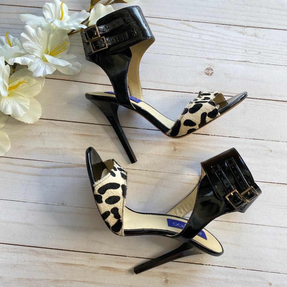 Jimmy Choo + HM Patent Leather Animal Print Heels